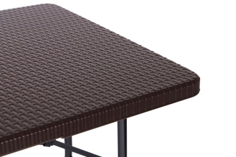Stół cateringowy bankietowy ogrodowy składany 180 cm ratan ModernHome