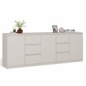 Komoda Duża Zestaw 200x75x40 cm Kaszmir Szafka x3 Szuflada x6 Komplet 3D6S