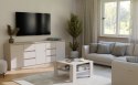 Komoda Duża Zestaw 200x75x40 cm Kaszmir Szafka x3 Szuflada x6 Komplet 3D6S