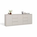 Komoda Duża Zestaw 200x75x40 cm Kaszmir Szafka x3 Szuflada x6 Komplet 3D6S
