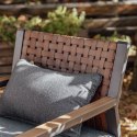 Zestaw Mebli Ogrodowych Komplet taras Sofa Fotele Stolik Szary Ravia