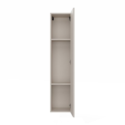 Szafka Łazienkowa Wisząca Słupek 3 Półki Ryflowana Kaszmir 135x31 Deko 1D