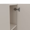 Szafka Łazienkowa Wisząca Słupek 3 Półki Ryflowana Kaszmir 135x31 Deko 1D