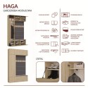 Garderoba HAGA III/1Sz2W DĄB SONOMA + 2x Wieszak
