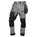 SPODNIE ROBOCZE DENIM WZMOCNIENIA CORDURA, SZARE, ROZ. L