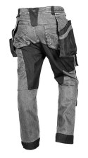 SPODNIE ROBOCZE DENIM WZMOCNIENIA CORDURA, SZARE, ROZ. L