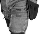 SPODNIE ROBOCZE DENIM WZMOCNIENIA CORDURA, SZARE, ROZ. L