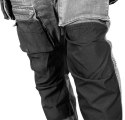 SPODNIE ROBOCZE DENIM WZMOCNIENIA CORDURA, SZARE, ROZ. L