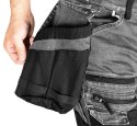 SPODNIE ROBOCZE DENIM WZMOCNIENIA CORDURA, SZARE, ROZ. L