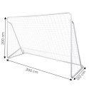 Bramka piłkarska z siatką do piłki nożnej 300x200 cm MOVEPRO