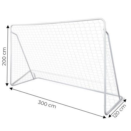 Bramka piłkarska z siatką do piłki nożnej 300x200 cm MOVEPRO