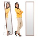 Duże lustro stojące 148 cm aluminiowa rama rozstawiane ModernHome