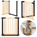 Bramka barierka zabezpieczająca 74-80 cm na schody i drzwi metal drewno ECOTOYS