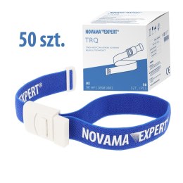NOVAMA EXPERT TRQ staza medyczna opaska uciskowa z klamrą, 50 szt.