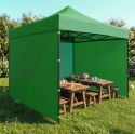 Pawilon ogrodowy eventowy automatyczny samorozkładalny namiot 3x3 m zielony MultiGarden