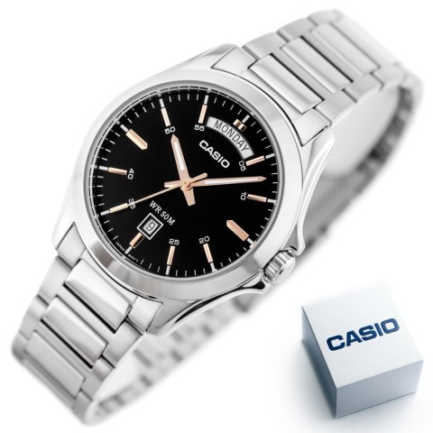 ZEGAREK MĘSKI CASIO MTP-1370D-1A2V (zd025a) + BOX