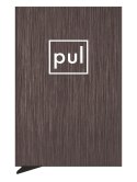 Etui na karty kredytowe RFID ZEN z uchwytem na AirTag Pularys Aluminium szczotkowane brązowy 6x9,5x1 cm
