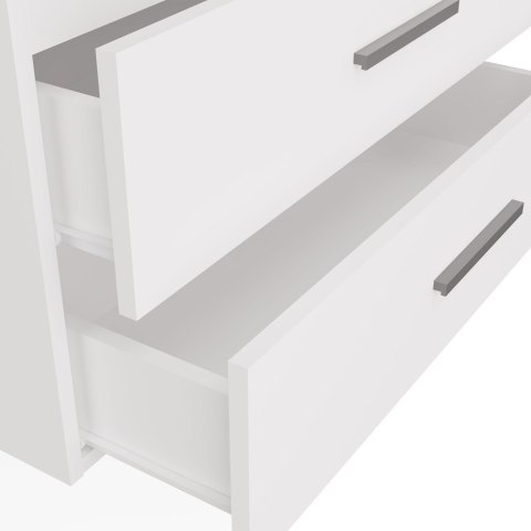 Szafka Pod Umywalkę Łazienkowa Wisząca Biała z Umywalką Szuflady 80cm Lena