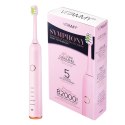 2x VITAMMY SYMPHONY BLACK i PINK Szczoteczki soniczne do zębów z komfortową obudową i 5 trybami