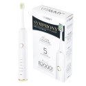 2x VITAMMY SYMPHONY BLACK i WHITE Szczoteczki soniczne do zębów z komfortową obudową i 5 trybami