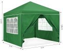 Namiot pawilon ogrodowy 3x3 m rozkładany automatycznie + 4 ścianki boczne MultiGarden
