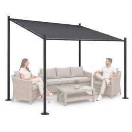 Pergola ogrodowa tarasowa 3x3 m stalowa altana zadaszenie szara MultiGarden