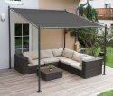 Pergola ogrodowa tarasowa 3x3 m stalowa altana zadaszenie szara MultiGarden
