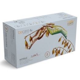 BECARE ART S Rękawice zabiegowe nitrylowe z owsem, 200szt