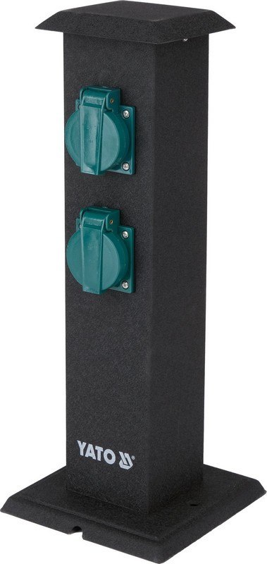 GNIAZDO OGRODOWE SŁUPEK STAL IP44 4*230V