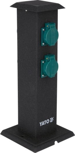 GNIAZDO OGRODOWE SŁUPEK STAL IP44 4*230V
