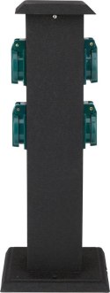 GNIAZDO OGRODOWE SŁUPEK STAL IP44 4*230V