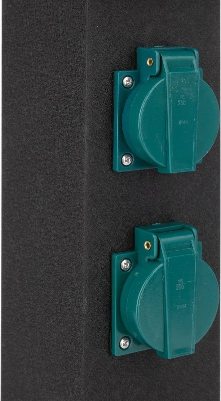 GNIAZDO OGRODOWE SŁUPEK STAL IP44 4*230V