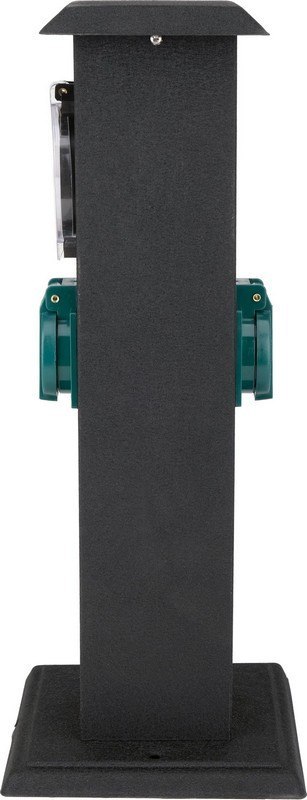 GNIAZDO OGRODOWE SŁUPEK STALOWY IP44 2*230V