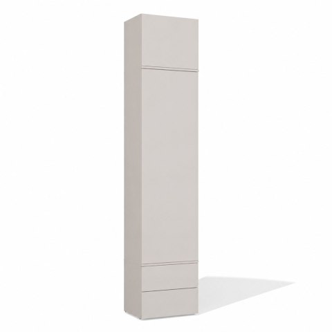 Garderoba HAGA 1SZ2S Szafa 2 Szuflady Do Korytarza KASZMIR BEŻ 238x50x35 Cm