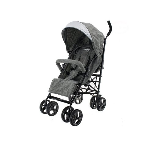 WÓZEK SPACEROWY PARASOLKA ALUMINIUM SZARY