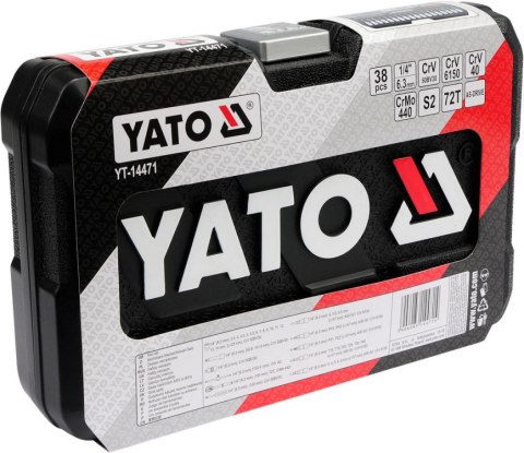 YATO YT-14471 ZESTAW NARZĘDZIOWY 38CZ.1/4 YATO