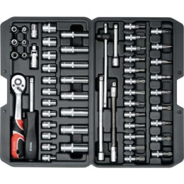 YATO YT-14501 ZESTAW NARZĘDZIOWY 1/4'' 56 CZĘŚCI YATO