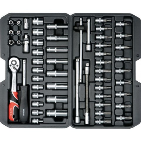YATO YT-14501 ZESTAW NARZĘDZIOWY 1/4'' 56 CZĘŚCI YATO