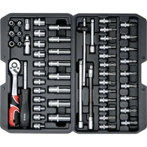 YATO YT-14501 ZESTAW NARZĘDZIOWY 1/4'' 56 CZĘŚCI YATO