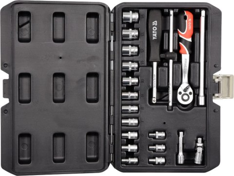 YATO YT-14491 ZESTAW NARZĘDZIOWY 1/4'' 20 CZĘŚCI XS YATO