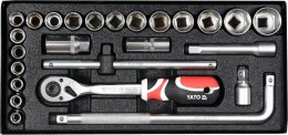 YATO YT-12671 ZESTAW NARZĘDZIOWY 25 CZĘŚCI 1/2'' YATO