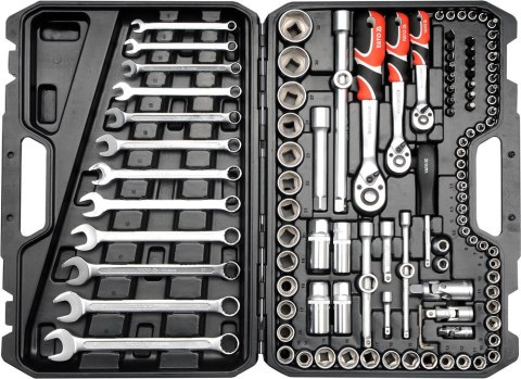 YATO YT-38831 ZESTAW NARZĘDZIOWY 1/4'' 3/8'' 1/2'' 111CZĘŚCI XL YATO