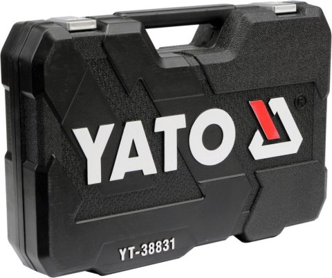 YATO YT-38831 ZESTAW NARZĘDZIOWY 1/4'' 3/8'' 1/2'' 111CZĘŚCI XL YATO