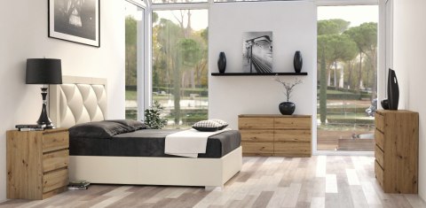 Komoda z szufladami Lilia L6 140 cm Duża Do Salonu Pojemna Dąb Artisan