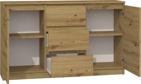 Komoda Szafka z Szufladami 120x75x40 cm Do Salonu Duża Artisan Lilia 2D3S