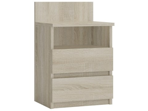 Szafka Nocna Stolik Nocny 2 Szuflady 40cm Do Sypialni Sonoma Lilia L1 Półka