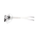 OKULARY PŁYWACKIE PÓŁMASKA OKULARKI NA BASEN MTP02Y ANTI-FOG 18 CLEAR/BLACK SPURT