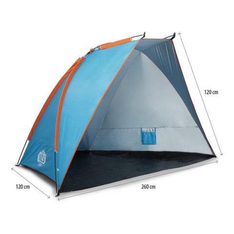 NC8030 NAMIOT PLAŻOWY NIEBIESKI 260X120X120 CM NILS CAMP