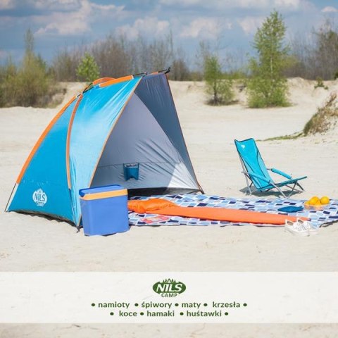 NC8030 NAMIOT PLAŻOWY NIEBIESKI 260X120X120 CM NILS CAMP