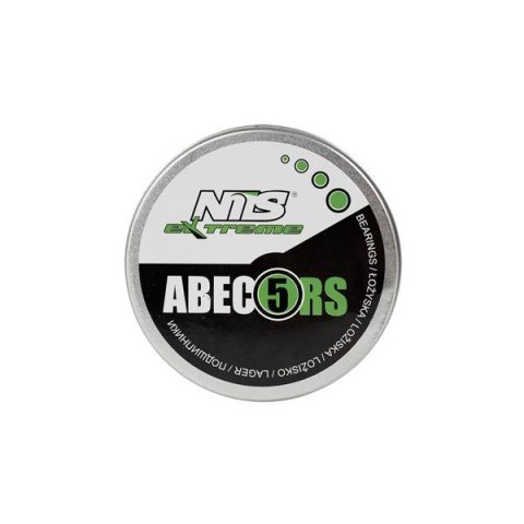 ŁOŻYSKA DO ROLEK 8 SZTUK ABEC-5 RS ZIELONY CARBON METAL NILS EXTREME
